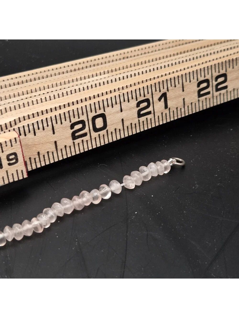 Rose Quartz Gemstone Chip Bead Necklace, 21